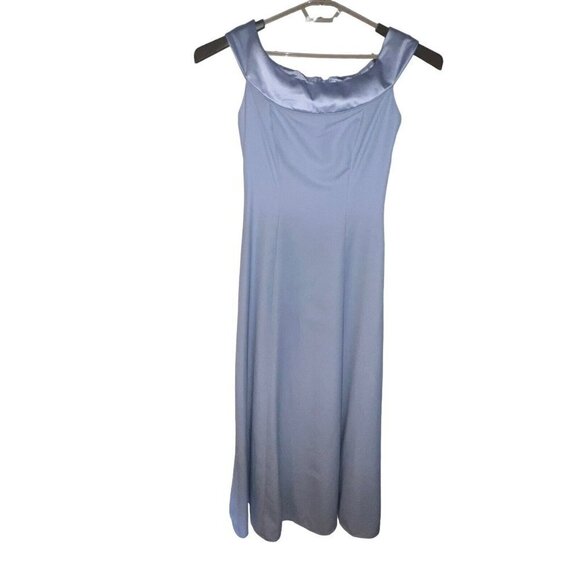 ALFRED ANGELO LIGHT BLUE FORMAL MAXI DRESS STYLE 6301 SLEEVELESS SIZE 11/12 New‎ - Picture 1 of 12